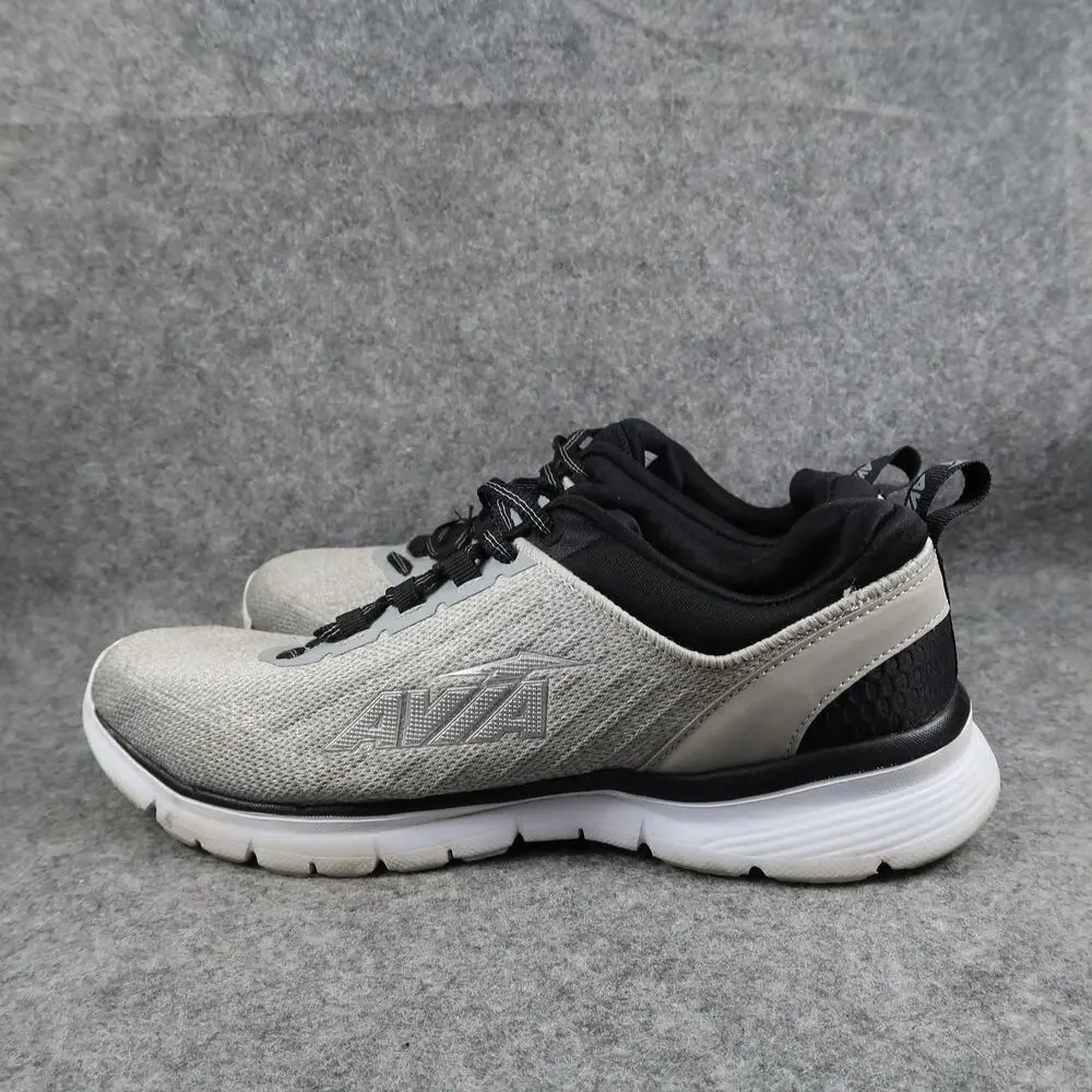 Avia Shoes Mens 9.5 Athletic Trainers Running Sneaker Active Comfort Casual Grey
